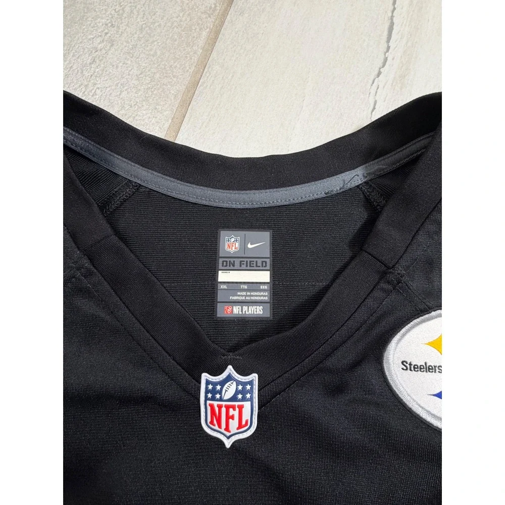 Nike Pittsburgh Steelers Ben Roethlisberger 7 Jersey Black Mens XXL NFL On Field